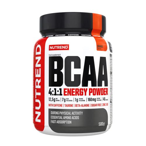 Nutrend BCAA 4:1:1 Energy Powder (500 g, Naranja)