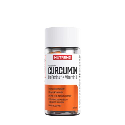 Nutrend Curcumin + Bioperine + Vitamin D (60 Cápsula)