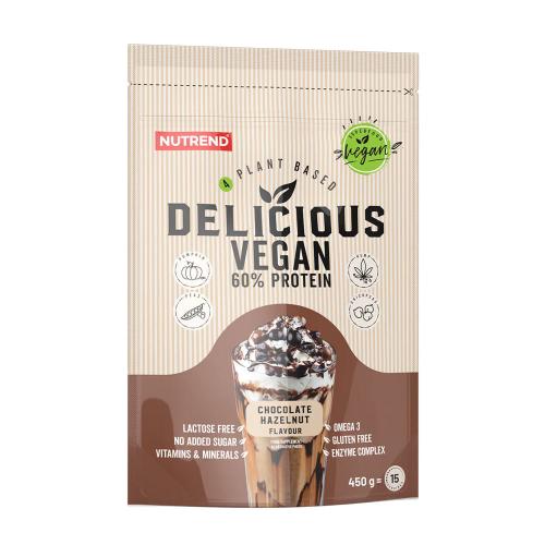 Nutrend Delicious Vegan Protein (450 g, Chocolate con Avellanas)