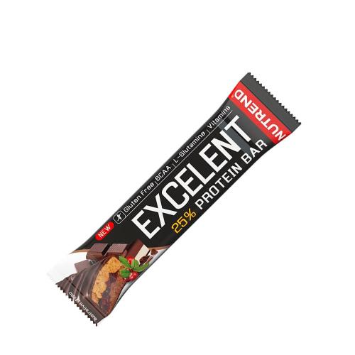 Nutrend Excelent Protein Bar Double (1 Trozo, Chocolate, Nougat y Arándano)