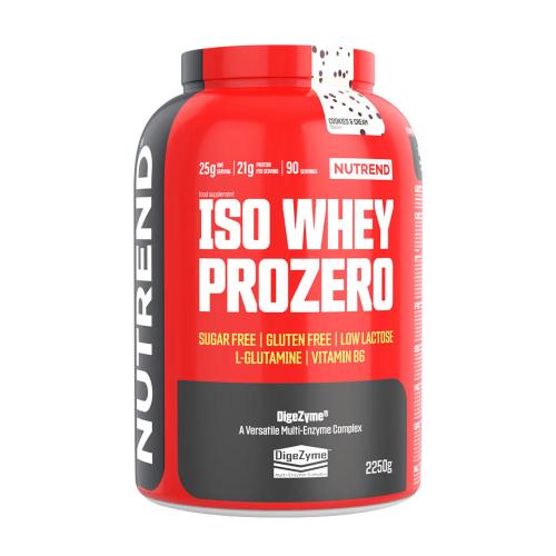 Nutrend Iso Whey Prozero (2250 g, Galleta de Chocolate y Crema)