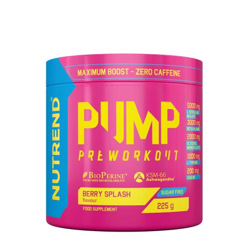 Nutrend Pump Preworkout (225 g, Explosión de Bayas)