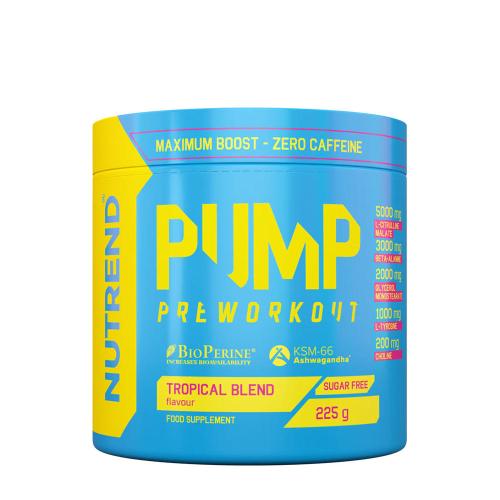 Nutrend Pump Preworkout (225 g, Mezcla Tropical)