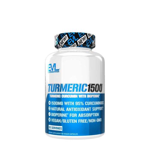 Evlution Nutrition Turmeric 1500 (90 Veggie Cápsula)