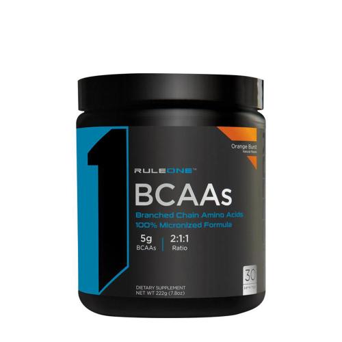 Rule1 BCAAs  (222 g, Naranja Explosiva)