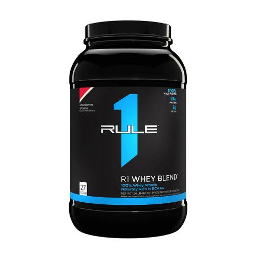 Rule1 Whey Blend  (891 g, Fresa y Crema)