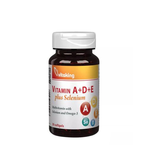 Vitaking Vitamin A+D+E plus Selenium (30 Cápsula blanda)