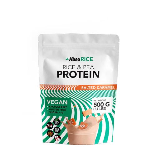 AbsoRICE Rice & Pea Protein - Vegan Protein Powder (500 g, Caramelo Salado)
