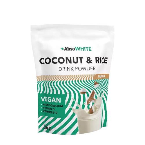 AbsoRICE Absowhite Coconut & Rice Drink Powder (300 g, Natural Sin Sabor)