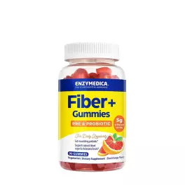 Enzymedica Fiber+ Gummies (90 Gomitas, Naranja Sangre)
