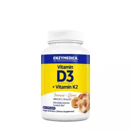 Enzymedica Vitamin D3 + Vitamin K2 (60 Cápsula)