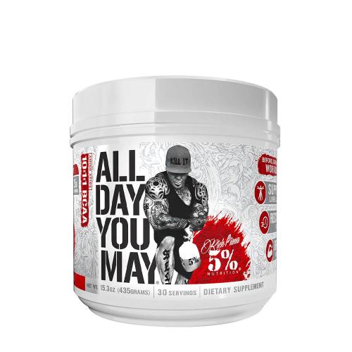 5% Nutrition All Day You May Bcaa Recovery Drink: Legendary Series - Aminosav Komplex (435 g, Ponche de Frutas)