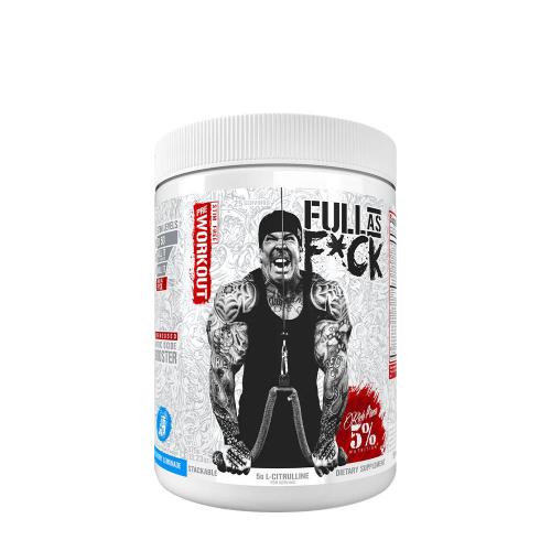 5% Nutrition Full As Fck Nitric Oxide Booster: Legendary Series (375 g, Limonada de Frambuesa Azul)