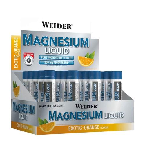 Weider Magnesium Liquid (20 x 25ml, Naranja Exótica)