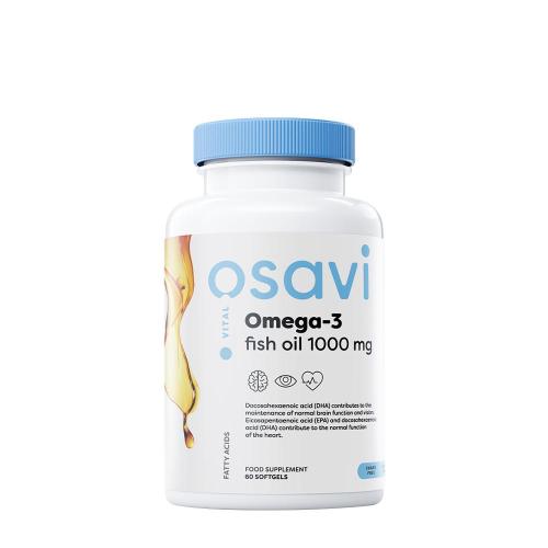 Osavi Omega-3 Fish Oil - 1000 mg - Lemon flavour (60 Cápsula blanda)