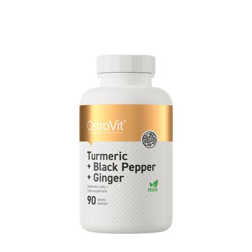 OstroVit Turmeric + Black Pepper + Ginger (90 Tableta)