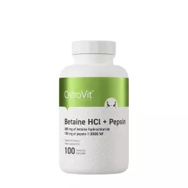 OstroVit Betaine HCL + Pepsin (100 Cápsula)
