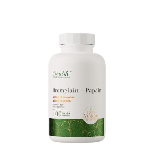 OstroVit Bromelain + Papain 100% Vege (100 Cápsula)