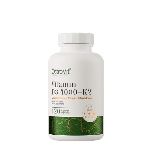 OstroVit Vitamin D3 4000 IU + K2 VEGE (120 Cápsula)
