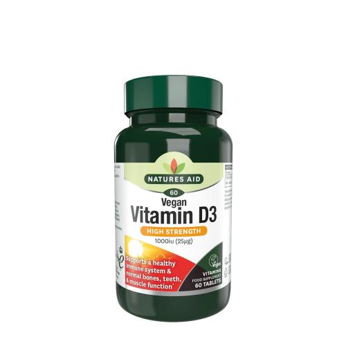 Natures Aid Vitamin D3 1000 IU (Vegan) (60 Tableta)