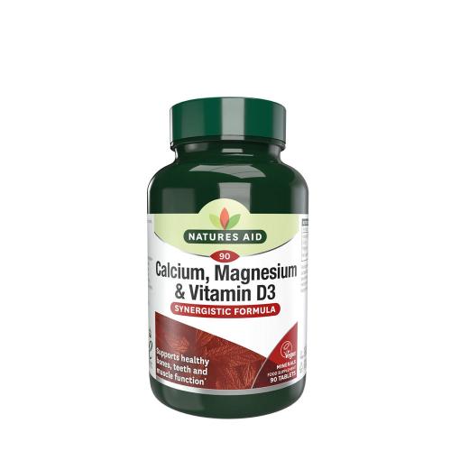 Natures Aid Calcium, Magnesium + Vitamin D3 (90 Tableta)