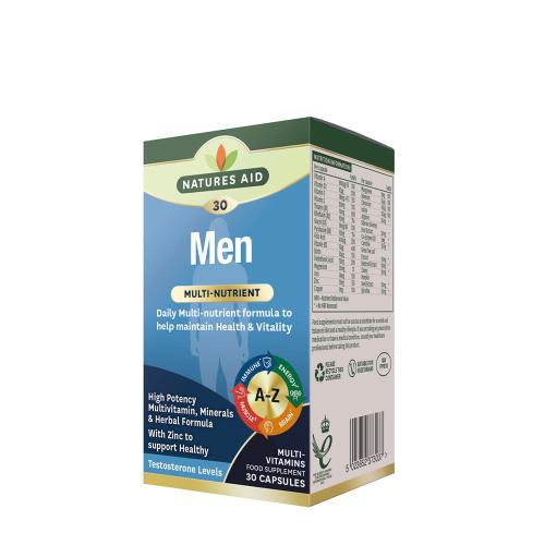 Natures Aid Men's Multi-Vitamins & Minerals (30 Cápsula)