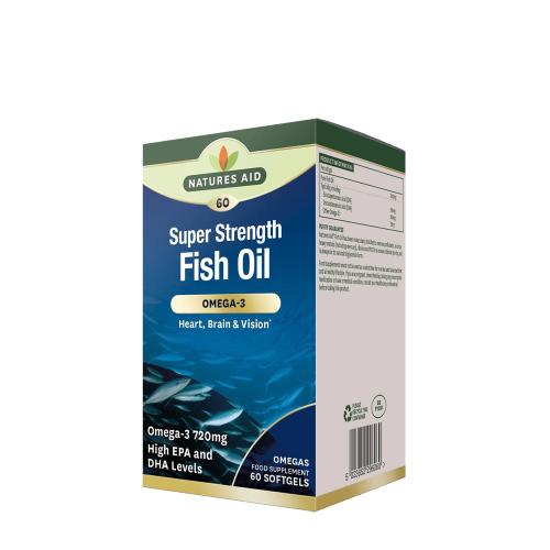 Natures Aid Super Strength Fish Oil - Omega-3 (60 Cápsula blanda)