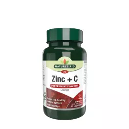   Natures Aid Zinc + C Lozenge - Peppermint Flavour (30 Tableta para chupar)