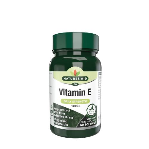 Natures Aid Vitamin E 200 IU (60 Cápsula blanda)