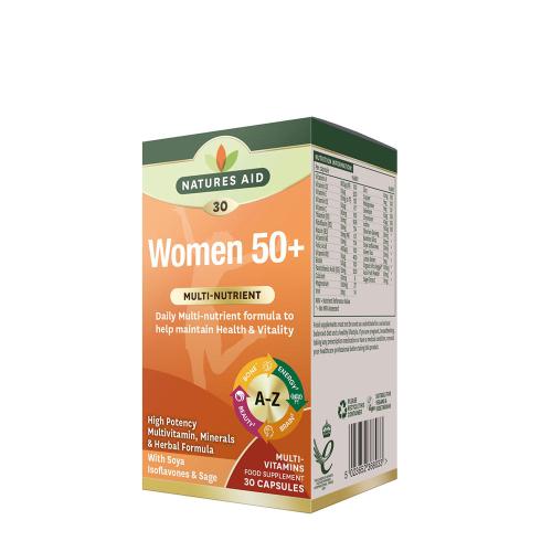 Natures Aid Women's 50+ Multi-Vitamins & Minerals (30 Cápsula)