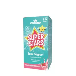   Natures Aid Super Stars Bone Support - Strawberry Milkshake Flavor (60 Tableta masticable)