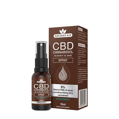 Natures Aid CBD Oil 5% Spray (10 ml, Menta)