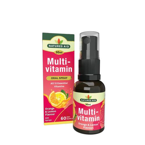 Natures Aid Multivitamin Daily Oral Spray (30 ml, Limón y Naranja)