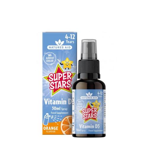 Natures Aid Super Stars Vitamin D3 Spray (30 ml, Naranja)