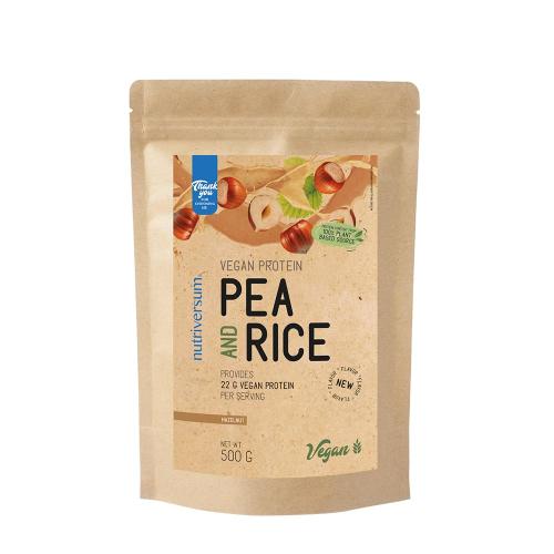 Nutriversum Pea & Rice Vegan Protein - VEGAN - NEW (500 g, Avellana)