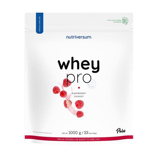 Nutriversum Whey PRO - PURE (1000 g, Yogur de Frambuesa)