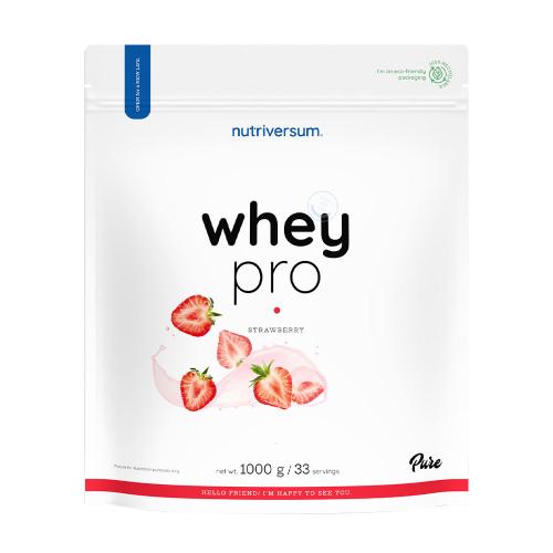 Nutriversum Whey PRO - PURE (1000 g, Fresa)