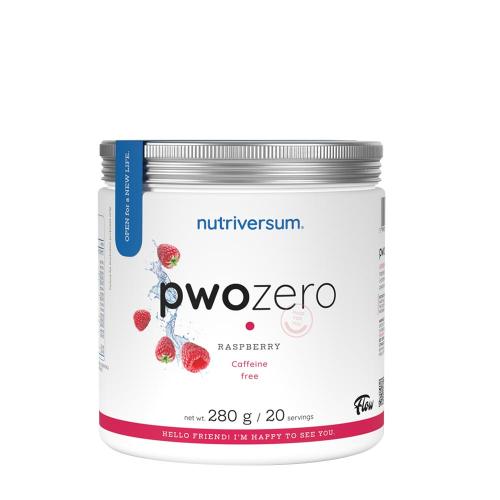 Nutriversum PWO Zero Caffeine (280 g, Frambuesa)