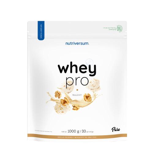 Nutriversum Whey PRO - PURE (1000 g, Nuez)