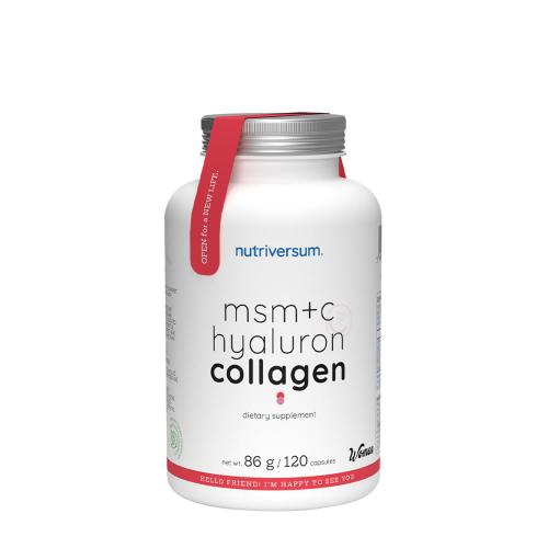 Nutriversum MSM+C Hyaluron Collagen - WOMEN (120 Cápsula)