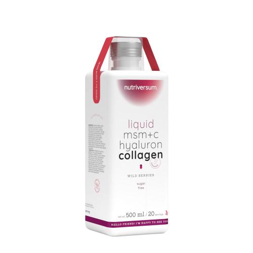 Nutriversum Liquid MSM+C Hyaluron Collagen - WOMEN (500 ml, Frutas del Bosque)