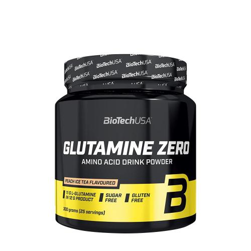 BioTechUSA Glutamine Zero (300 g, Té Helado de Durazno)