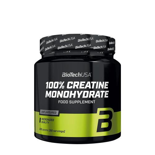 BioTechUSA 100% Micronized Creatine Monohydrate (300 g, Sin Sabor)