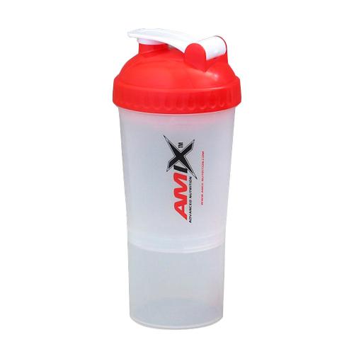 Amix Shaker Monster Bottle Color (600 ml, Rojo)