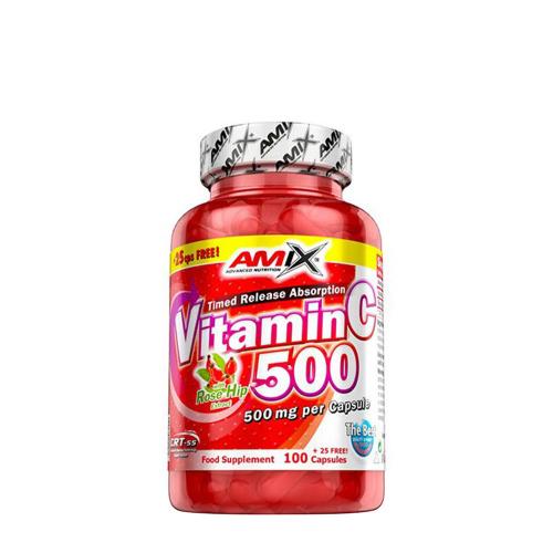 Amix Vitamin C 500 mg with Rose Hip Extract (125 cápsula)