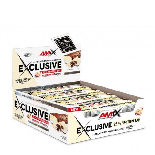 Amix Exclusive Protein Bar (12 x 85g, Chocolate Blanco)