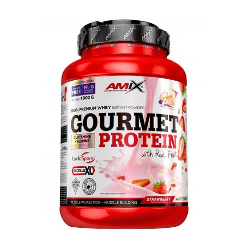 Amix Gourmet Protein (1000 g, Fresa con Chocolate Blanco)