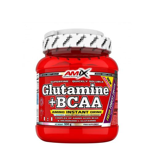 Amix Glutamine + BCAA powder (530 g, Frutas del Bosque)