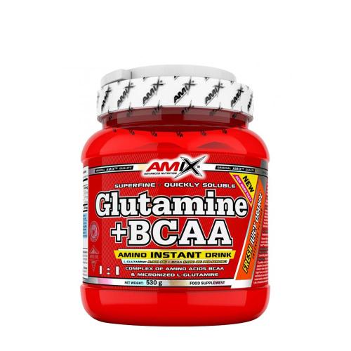 Amix Glutamine + BCAA powder (530 g, Naranja)