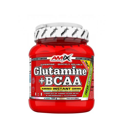 Amix Glutamine + BCAA powder (530 g, Limón Lima)